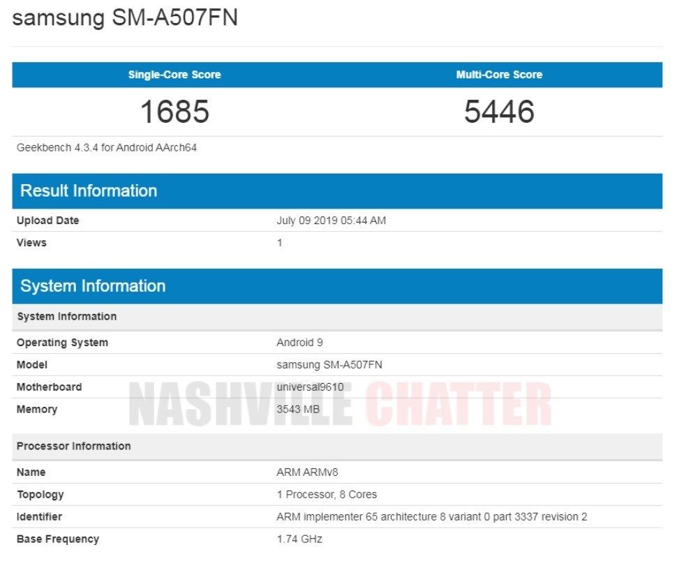 Bocoran detail di Geekbench