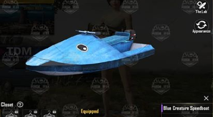 Blue Creature Speedboat