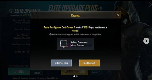Request Royale Pass