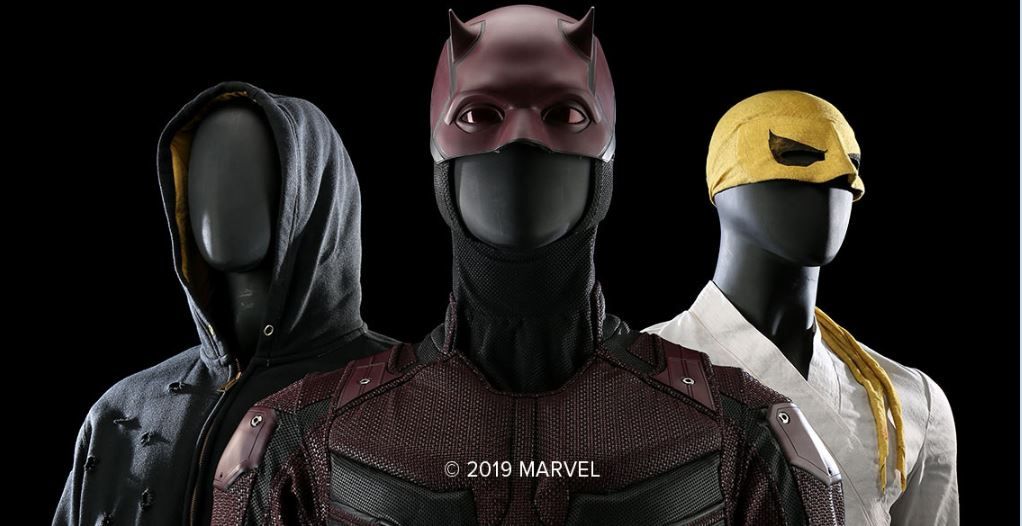 Kostum dari Daredevil, Luke Cage, dan Iron Fist
