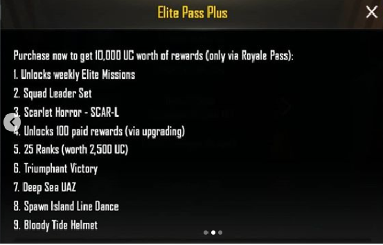 Elite Pass Plus Item or Skin
