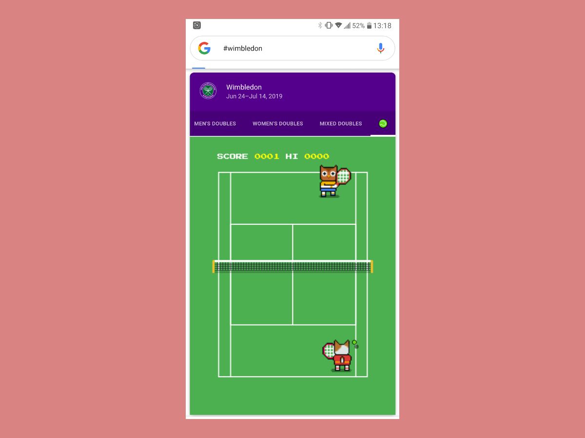 Kamu sudah dapat memainkan game tenis lucu di hapemu