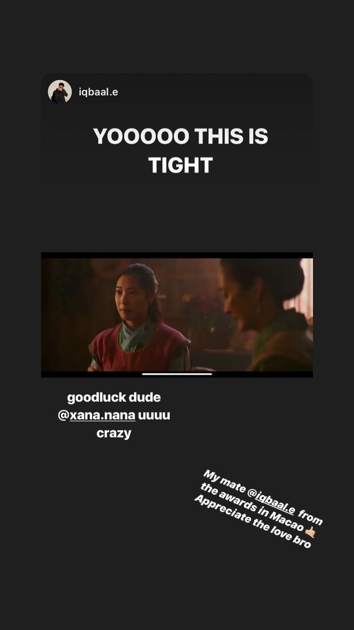 Postingan Instastory Xana Tang.