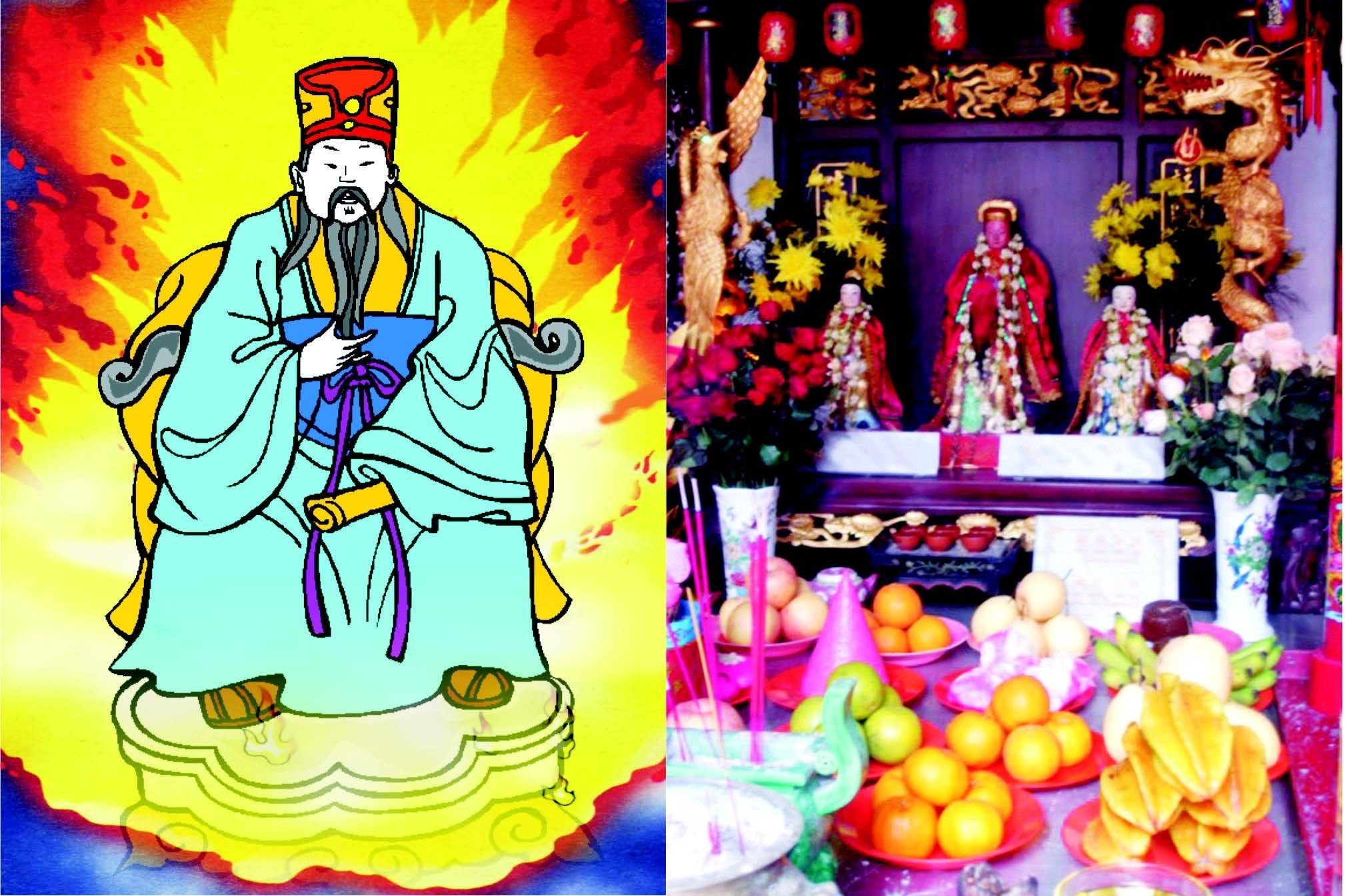 Dewa dapur dan tradisi sembahyang yang dilakukan masyarakat Cina menurut Mitologi.