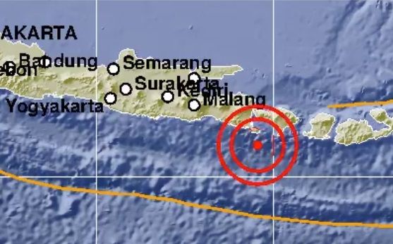 Terjadi gempa bumi Magnitudo 6 di Bali dan tidak berpotensi tsunami.