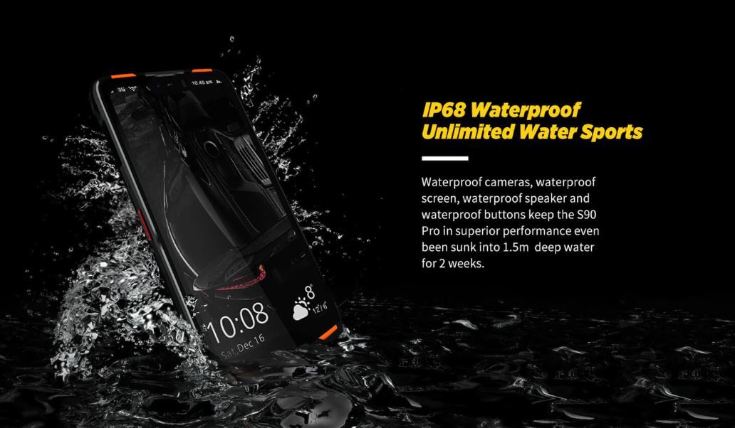 Kemampuan tahan air Doogee S90 Pro