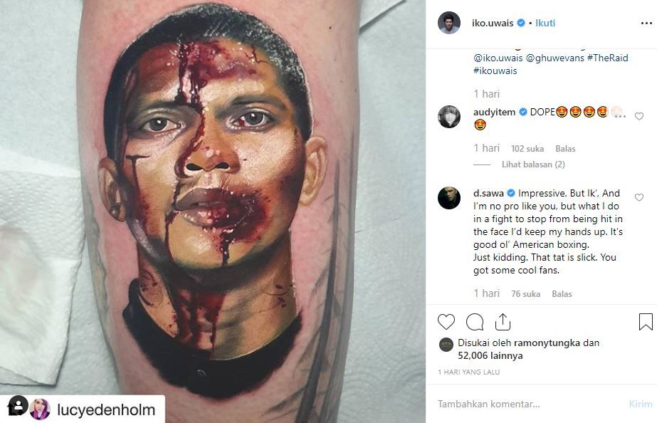 Unggahan Iko Uwais 