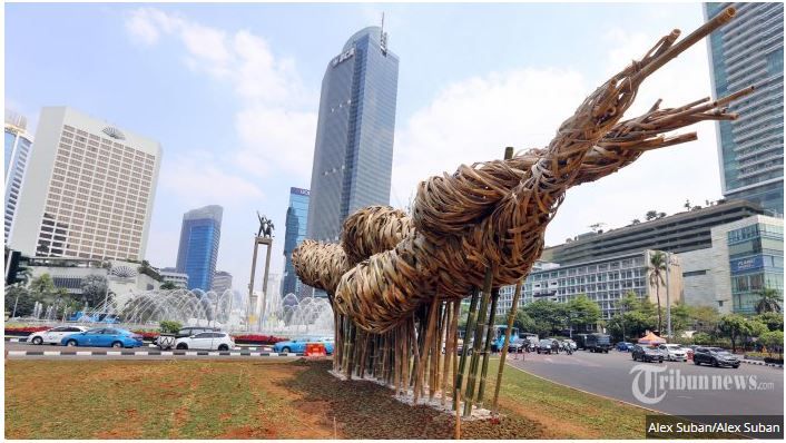 Instalasi Seni Bambu "Getih Getah" senilai Rp 550 juta