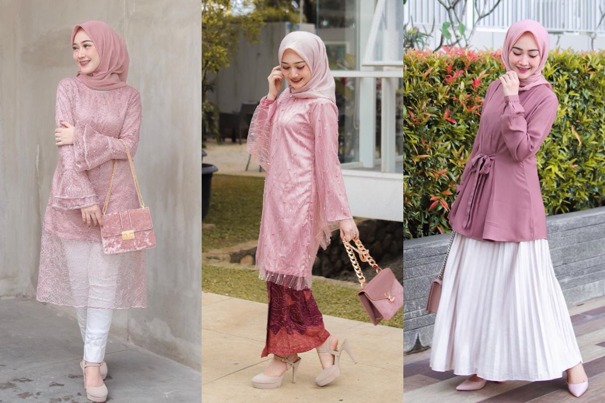 Tunik Hijab Warna Pink 