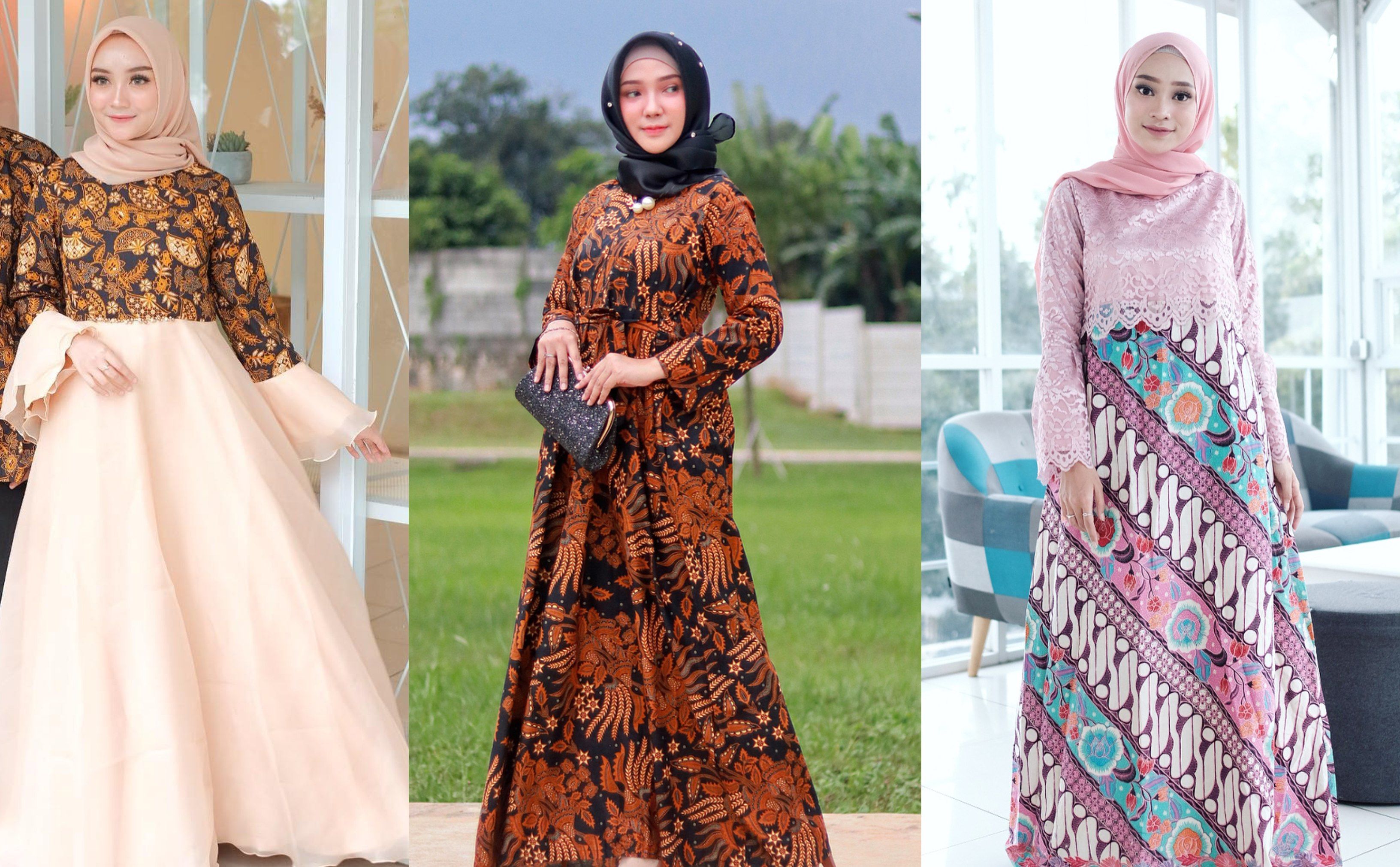 Makin Ayu Yuk Pakai 3 Pilihan Dress Hijab Batik Elegan Ini Saat Kondangan Semua Halaman CewekBanget