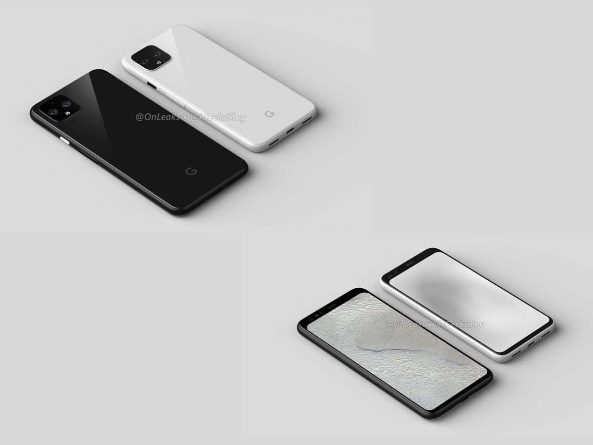 Gambar render Google Pixel 4 