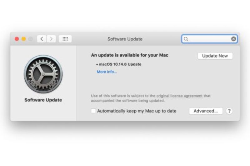 Notifikasi update macOS Mojave 10.14.6