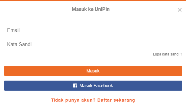 Login ke UniPin