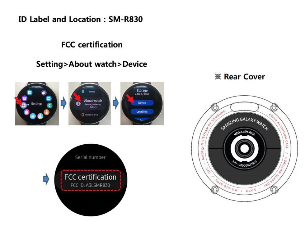 Informasi Galaxy Watch Active 2 dari FCC