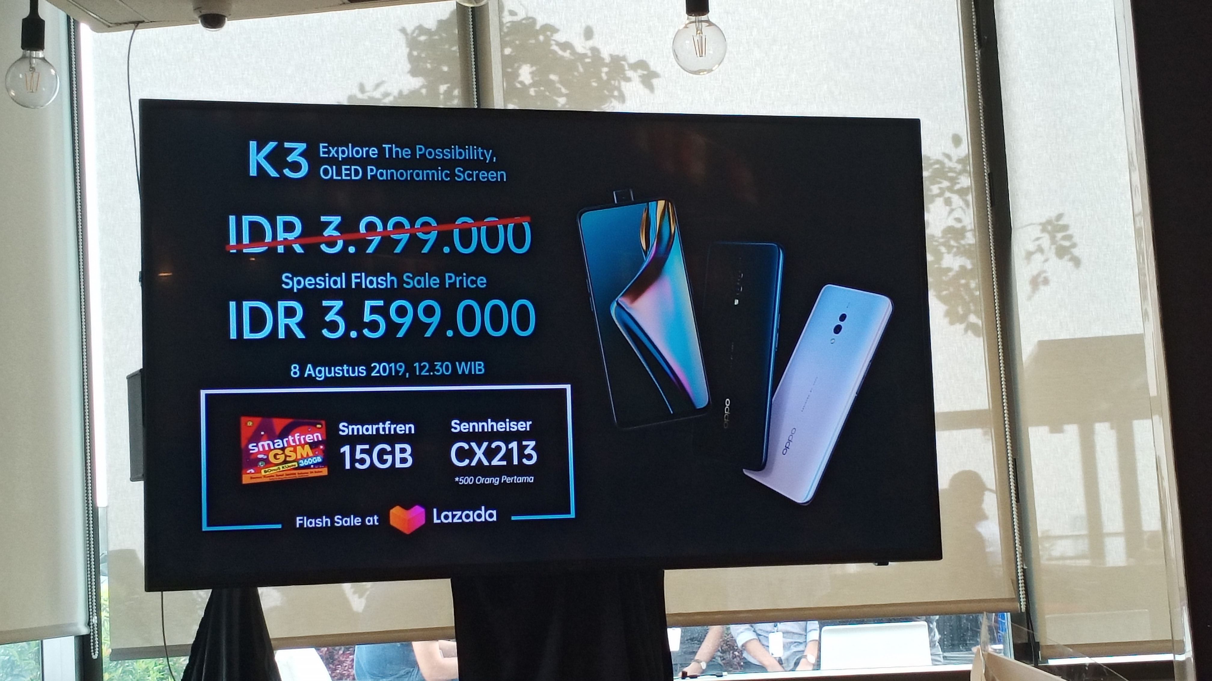 Harga Oppo K3 di Indonesia