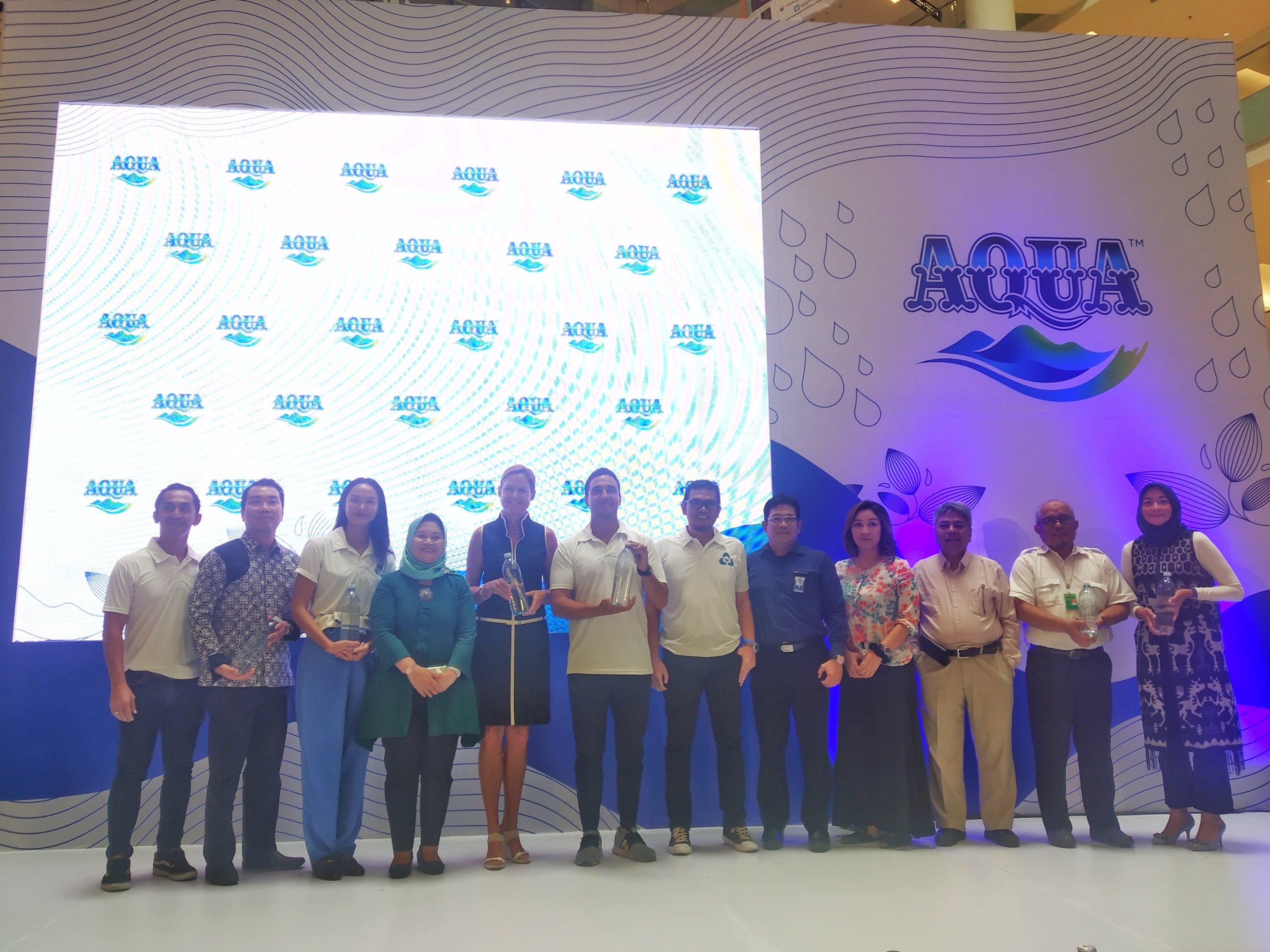 Danone-AQUA Perkenalkan Botol 100% Hasil Daur Ulang di Jakarta