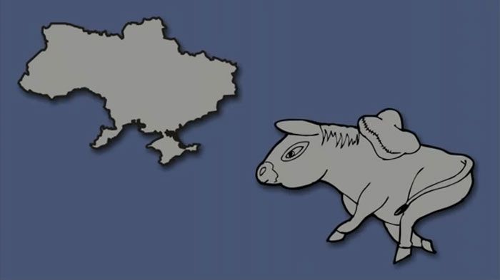 Bentuk negara dalam peta menjadi wujud hewan