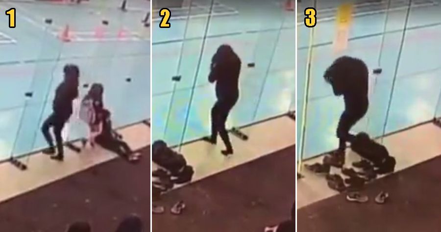 Sudah Jatuh Tertimpa Tangga Seorang Gadis Harus Menahan Malu Dan Sakit Setelah Menabrak Pembatas Kaca Sebanyak 3 Kali