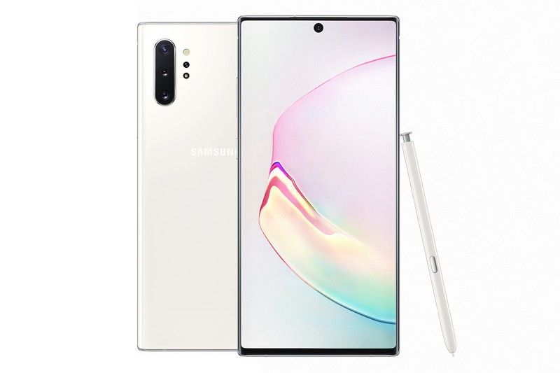 Galaxy Note10+ warna Aura white