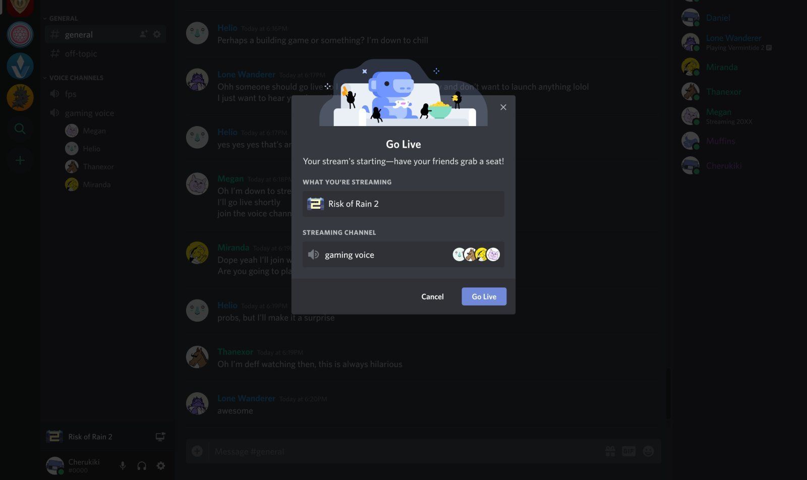 Fitur Go Live di Discord