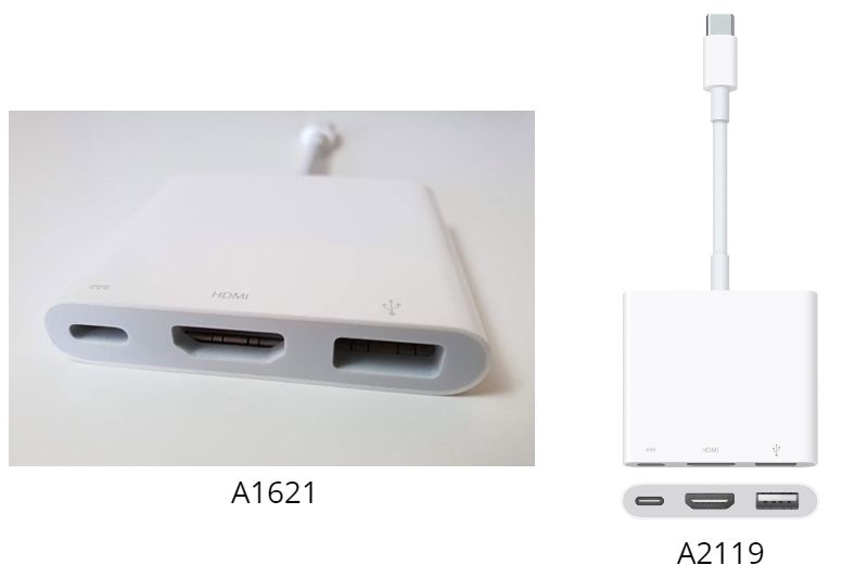 Meski memiliki tampilan serupa, tetapi ada peningkatan kualitas HDMI antara kedua adapter tersebut