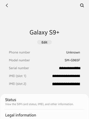 Ilustrasi menu About Phone di ponsel. Di sini, pengguna bisa melihat nomor IMEI ponsel masing-masing