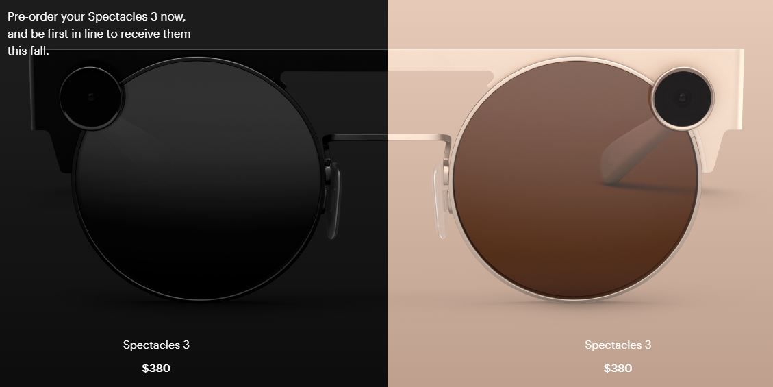 Dua varian warna Spectacles 3