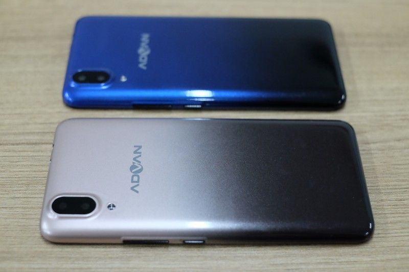 Warna Advan G2 Pro, biru gradasi dan coklat gradasi