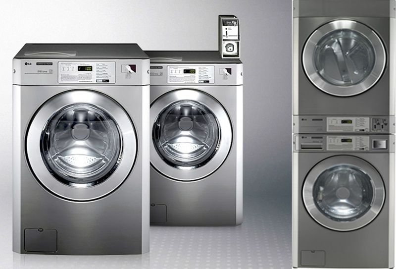 Mesin cuci LG Giant C Plus yang khusus untuk usaha laundry.