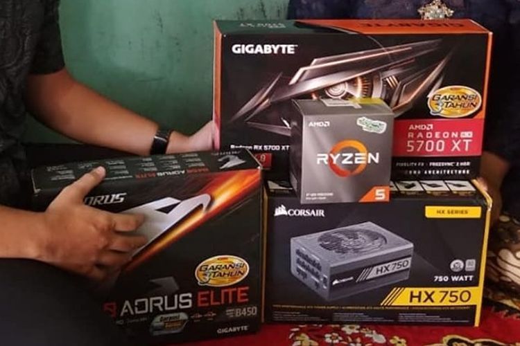 Perangkat gaming yang diberikan Ervan untuk melamar sang kekasih