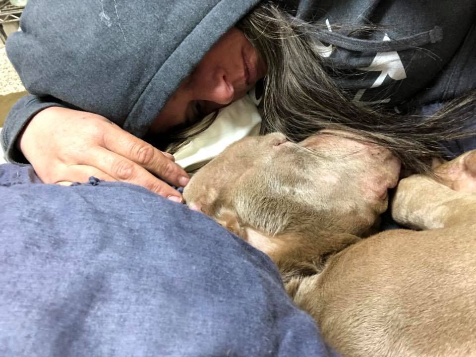 Demi Beri Kenyamanan Sebelum Akhirnya Ditinggalkan, Perempuan Ini Rela Memeluk Anjingnya Semalaman Sambil Menangis, Lihat Video Kisahnya