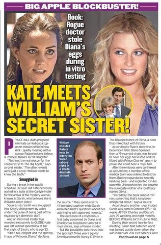 Potongan berita yang menyebutkan Kate Middleton bertemu dengan Sarah