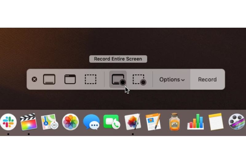 Pilihan merekam layar pada macOS