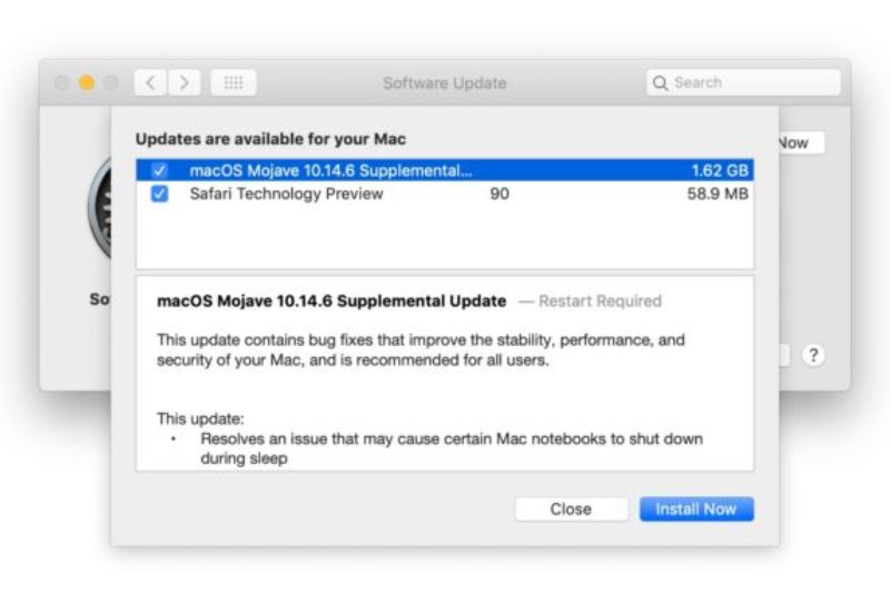 Update untuk macOS Mojave 10.14.6