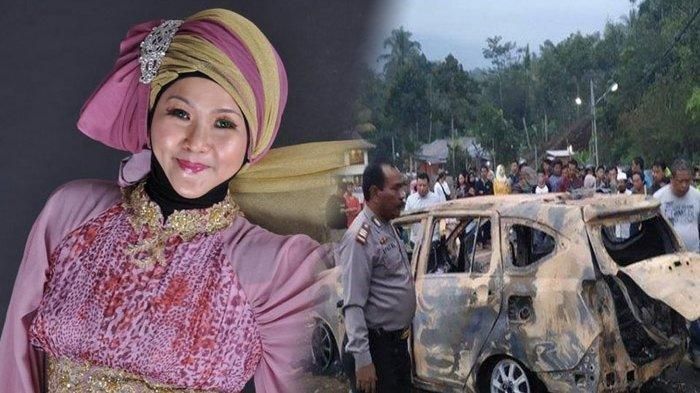 AK, istri dan pelaku pembunuhan suaminya sendiri yang jadasnya dibakar di dalam mobil di Cidahu, Sukabumi, Minggu (25/8/2019).