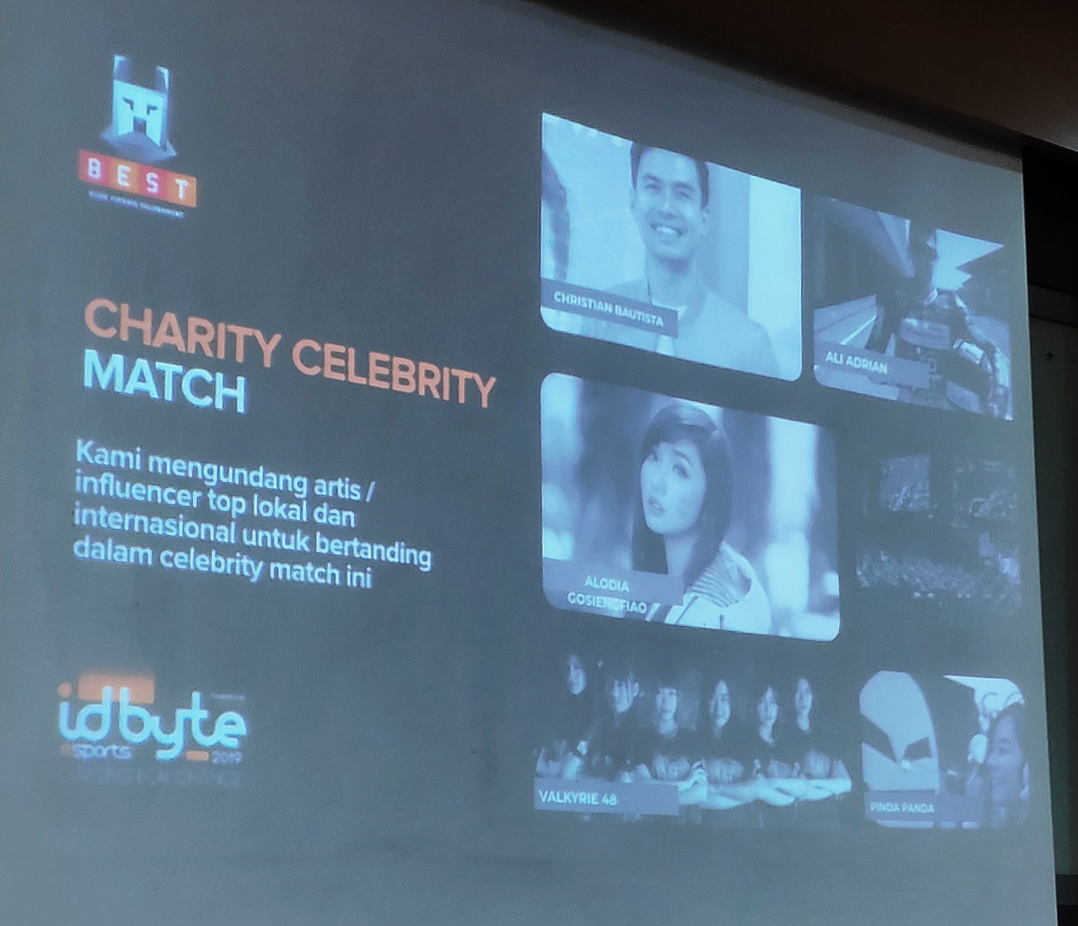 Charity Celebrity Match, salah satu rangkaian acara di IDBYTE ESPORTS 2019