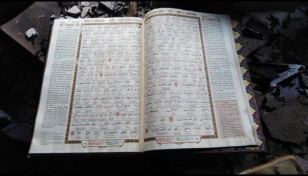 Al-Quran milik Taufik tak tersentuh api