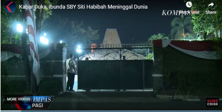 SBY kehilangan dua orang yang sangat ia sayangi - suasana rumah duka