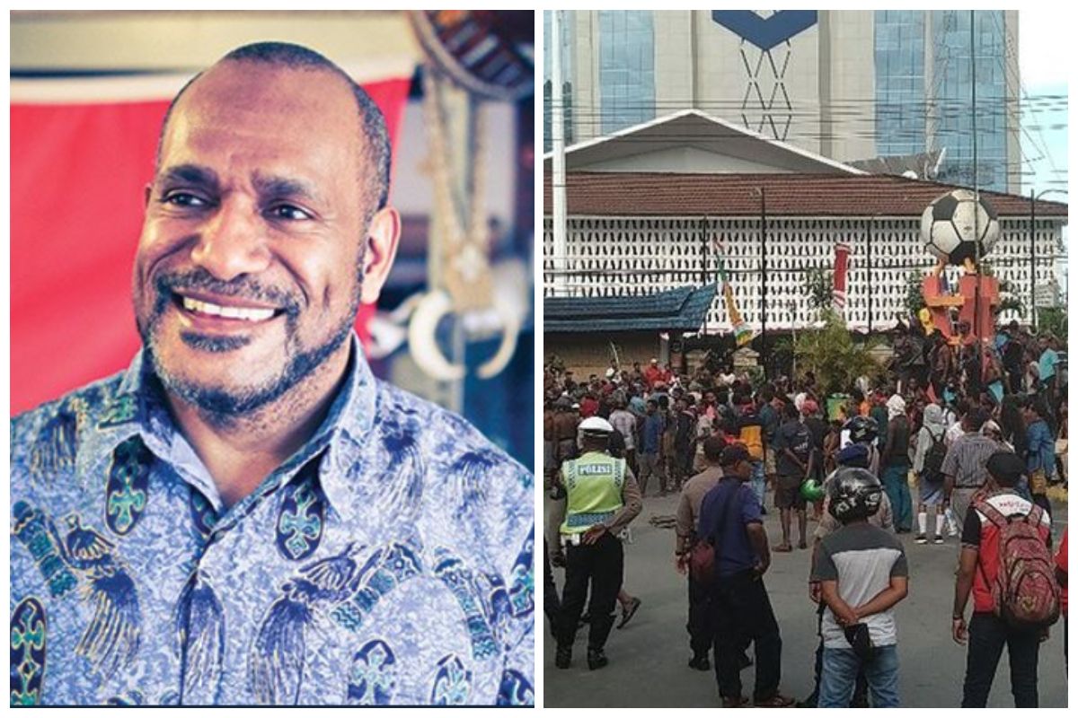 Benny Wenda, aktivis Organisasi Papua Merdeka yang disebut Moeldoko sebagai dalang di balik kerusuhan Papua.