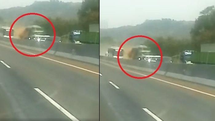 Detik-detik terjadinya kecelakaan maut di Tol Cipularang km 91