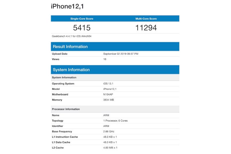 Nilai benchmark penerus iPhone XR