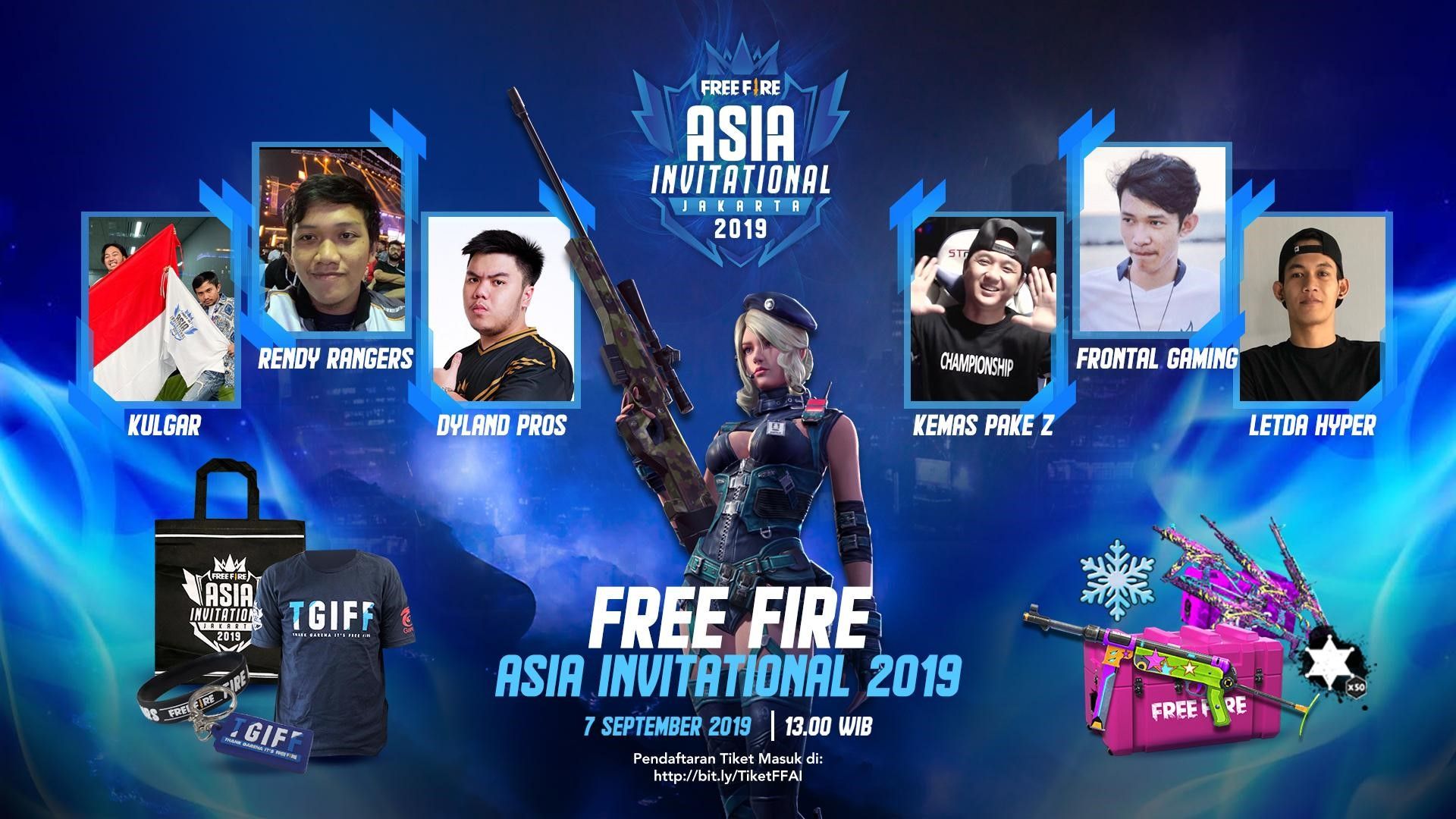 YouTuber Kece Ikut Meramaikan Free Fire Asia Invitational 2019