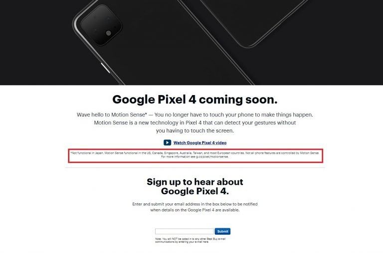 Fitur Motion Sense Pixel 4 hanya dapat digunakan di beberapa negara tertentu