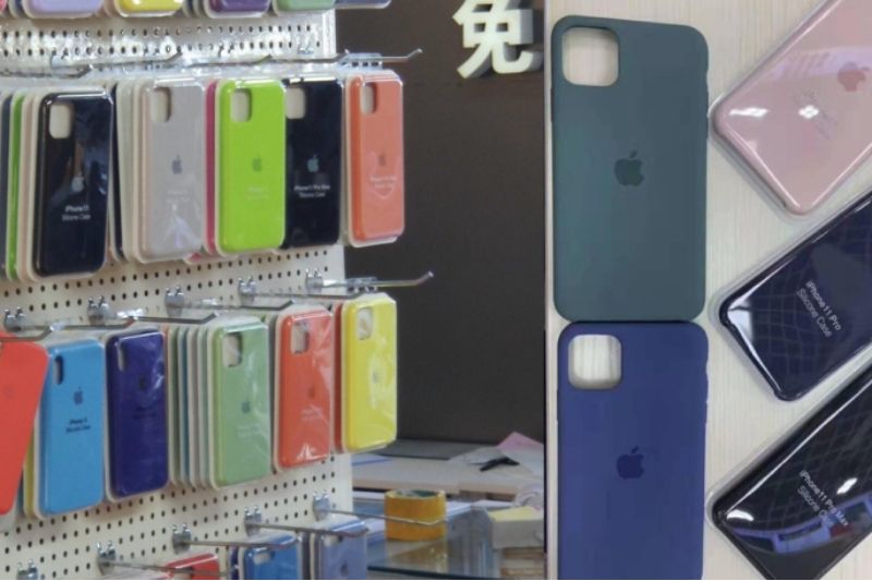 Bocoran case iPhone 11 buatan Tiongkok, menunjukkan perubahan posisi logo Apple