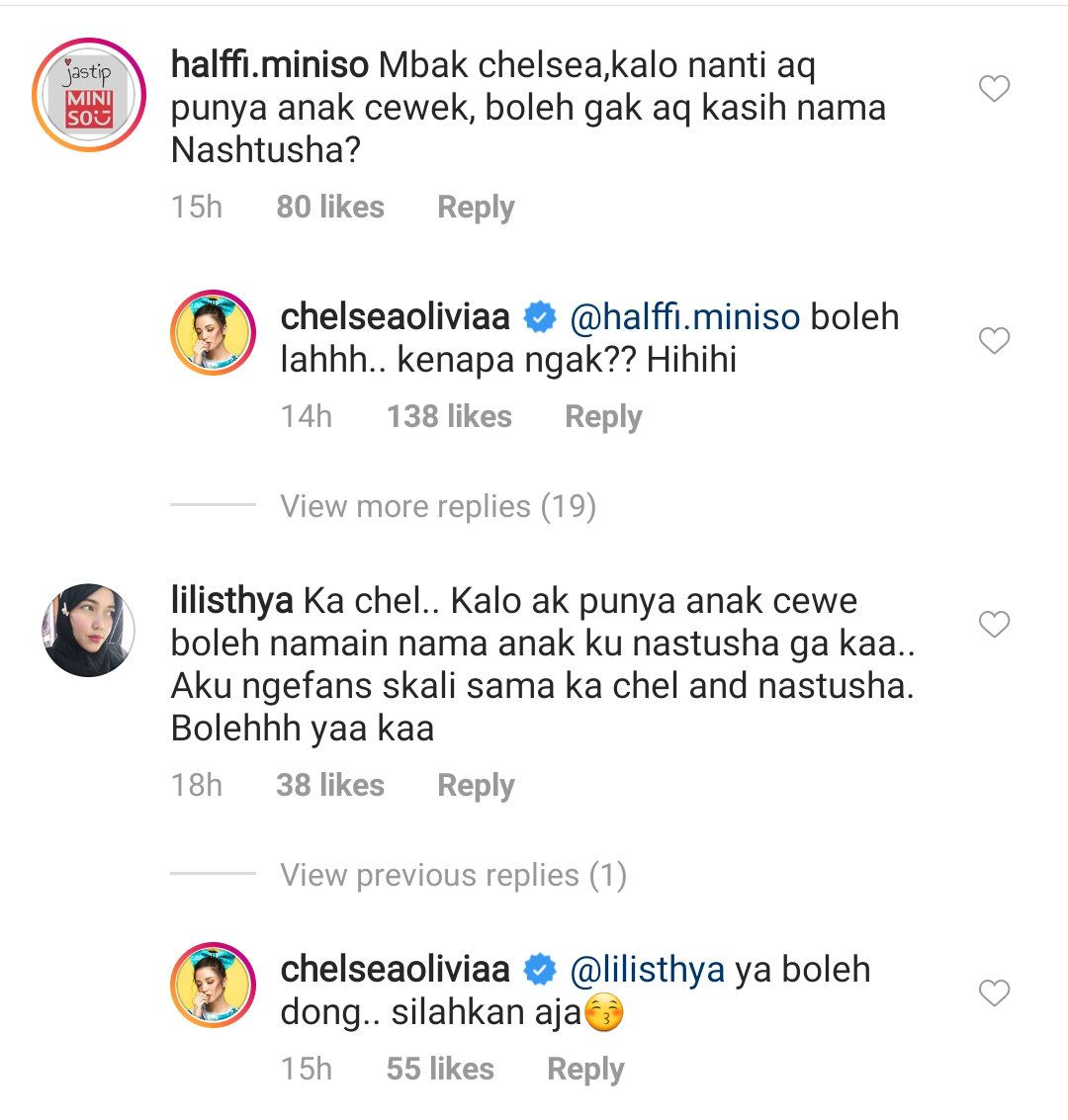 Beda Dari Franda Yang Ngamuk Saat Nama Anaknya Ditiru Warganet Begini Reaksi Chelsea Olivia Saat Warganet Mau Comot Nama Nastusha Semua Halaman Nakita
