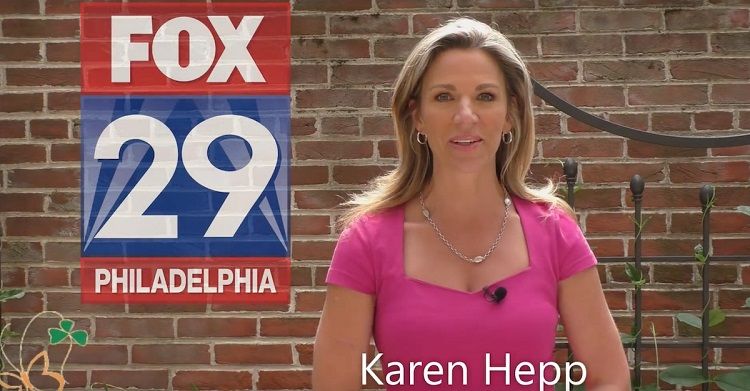 Karen Hepp, pembawa berita di Fox News 29 Philadelphia.