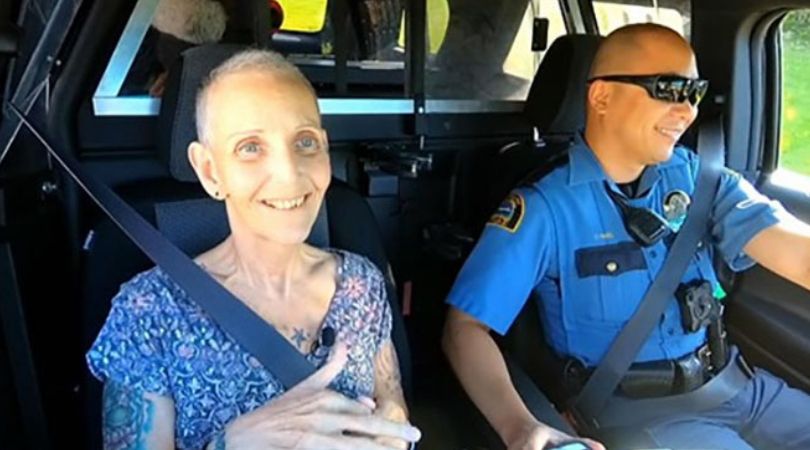 Hanya Memiliki Sedikit Waktu untuk Hidup, Wanita Pengidap Kanker Ini Wujudkan Daftar Keinginannya untuk Bisa Naik Mobil Polisi, 'Saya Memiliki Rasa Terima Kasih Tanpa Henti untuk Polisi'