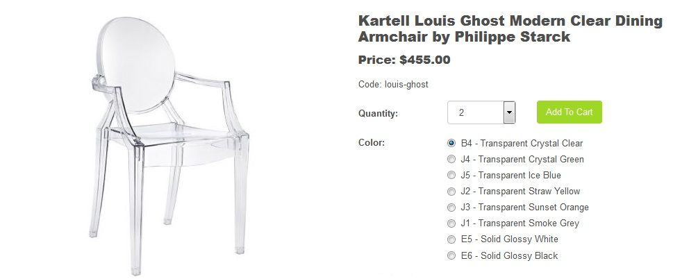 The Ghost Chair-Philippe Stark