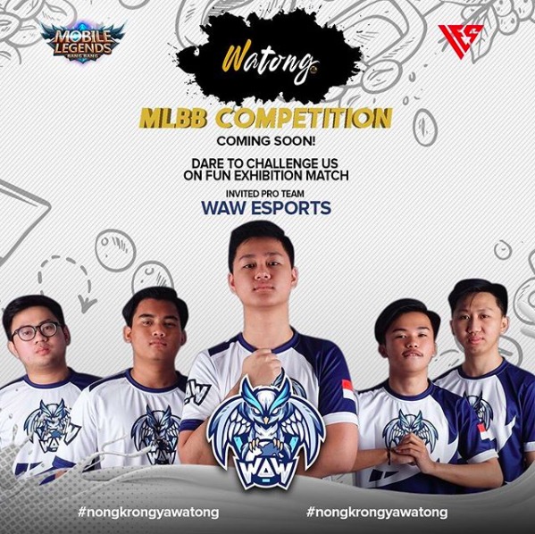 WAW eSports meriahkan Watong MLBB Competition