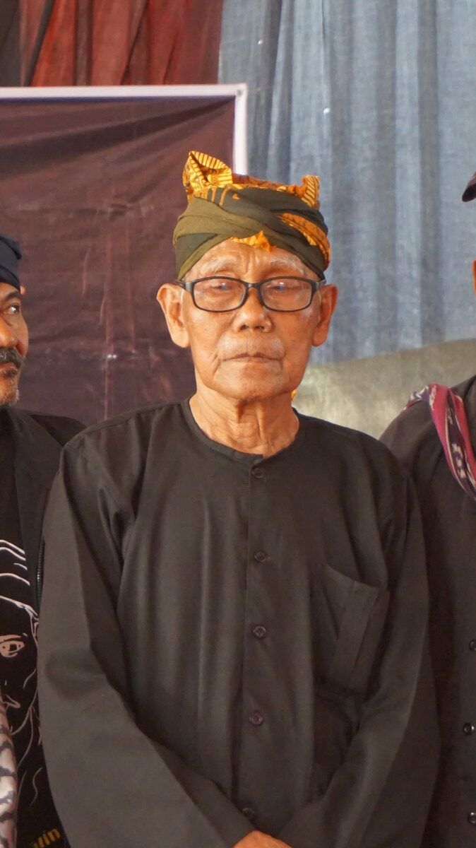 Harjo Kardi, sesepuh adat Sedulur Sikep (Wong Samin) Dusun Jepang.